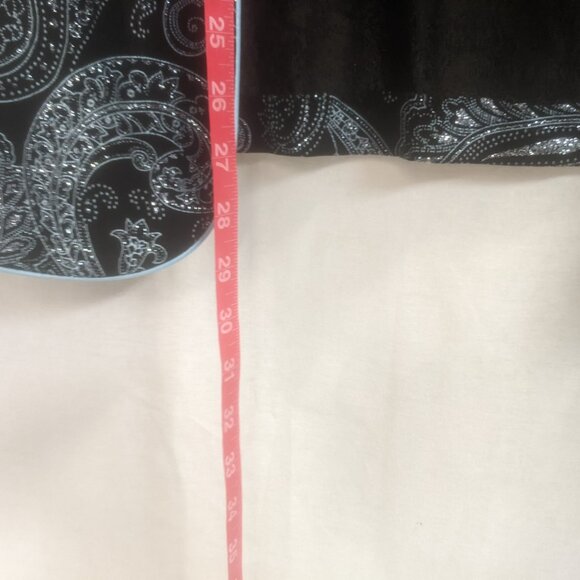 Alex Evenings Size 3X Two-Piece Top Black and Teal - Picture 10 of 16